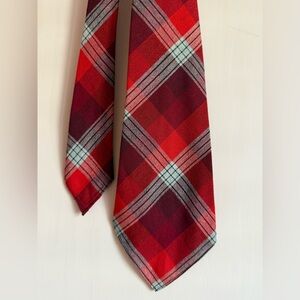 Vintage 1950s Wool Necktie plaid Austin Reed